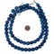 The Bead Chest Blue Round Druzy Agate Beads (12mm): Organic Gemstone Round Spherical Energy Stone Healing Power Crystal for Jewelry Bracelet Mala Necklace Making